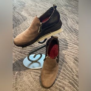 Munro Kit Loafer Nubuck & Embossed Patent Shoes NWOTS